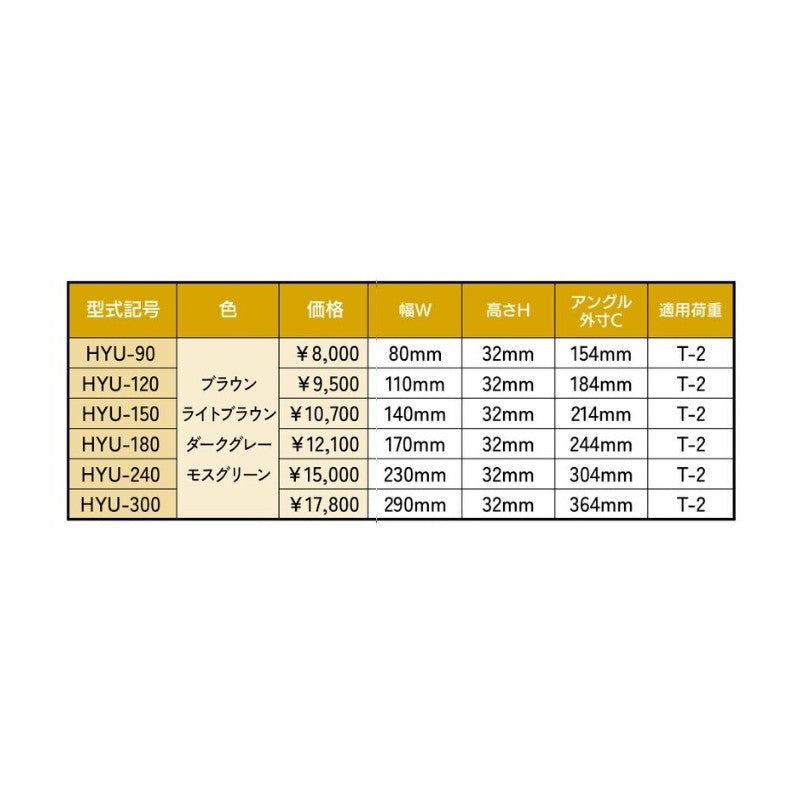 HYU-240 景観グレーチング U字溝蓋 適正みぞ幅240mm 長さ995mm HYU240